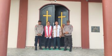 Polres Tarakan Laksanakan Pengamanan Ibadah Kenaikan Yesus Kristus di Sejumlah Gereja