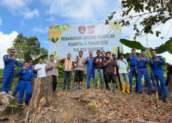 Polres Tarakan Laksanakan Penanaman Jagung Pipil Kuartal II Tahun 2026