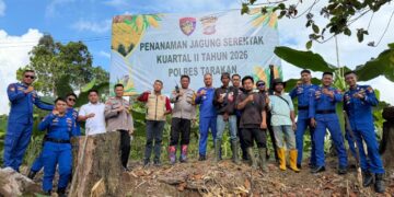 Polres Tarakan Laksanakan Penanaman Jagung Pipil Kuartal II Tahun 2026