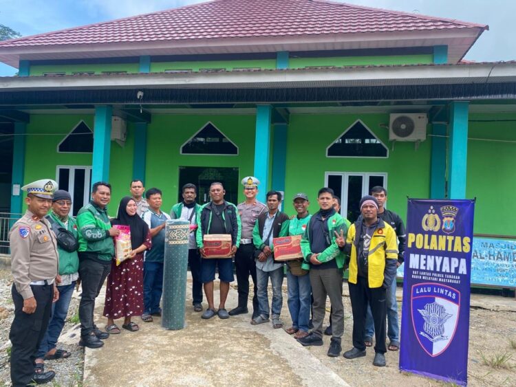Polantas Menyapa, Satlantas Polres Tarakan Perkuat Sinergi dengan Komunitas Ojek Online dan Masyarakat