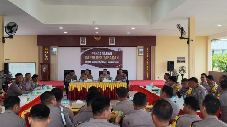 Kapolres Tarakan Tekankan Peran Bhabinkamtibmas sebagai Garda Terdepan Pelayanan Masyarakat