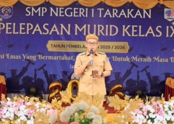 Plt. Wali Kota Tarakan Lepas Siswa Kelas IX SMPN 1 Tarakan, Dorong Generasi Berdaya Sain