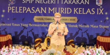 Plt. Wali Kota Tarakan Lepas Siswa Kelas IX SMPN 1 Tarakan, Dorong Generasi Berdaya Sain