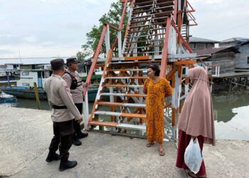 Sat Binmas Polres Tarakan Intensifkan Patroli Kampung Bebas dari Narkoba di Kelurahan Selumit Pantai
