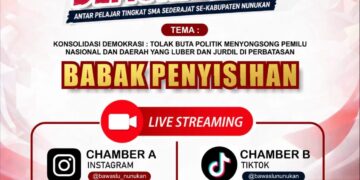 Debat Pelajar Demokrasi Bawaslu Nunukan Ke-4 Kembali di Gerlar, 26 Tim Sekolah Adu Kritis Gagasan Demokrasi di Perbatasan