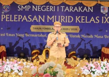 Plt. Wali Kota Tarakan Lepas Siswa Kelas IX SMP Negeri 1 Tarakan Tahun Pelajaran 2025/2026