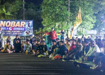 Sinergi Kodim dan Pemkot Tarakan Sukseskan Nobar Semifinal Piala Dunia 2026
