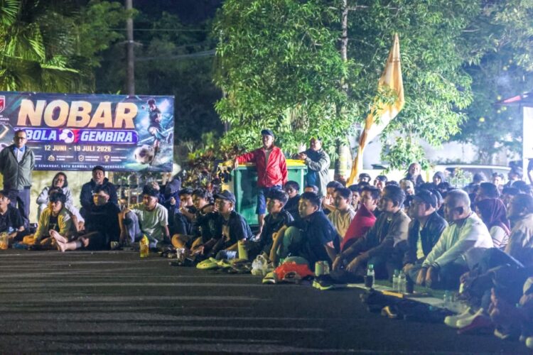 Sinergi Kodim dan Pemkot Tarakan Sukseskan Nobar Semifinal Piala Dunia 2026