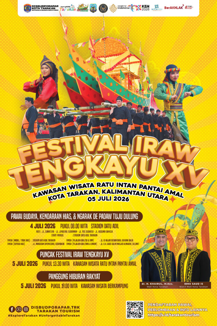 Festival Iraw Tengkayu XV 2026 Siap Digelar, Pemkot Tarakan Targetkan 10 Ribu Wisatawan