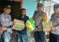 Polsek Tarakan Barat Salurkan Bantuan Sosial kepada Korban Tanah Longsor di Kelurahan Selumit