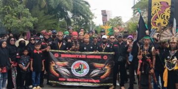 Aksi Demo Diwarnai Dugaan Penghinaan Pancasila, Ormas Jubah Hitam Gepak Laporkan Oknum Mahasiswa ke Polres Tarakan