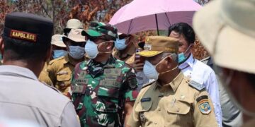 Jalan Amal Lama Ditutup Sementara, Wali Kota Tarakan Tinjau Kebakaran Batu Bara
