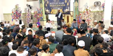 Asrin Saleh Hadiri Maulid Nabi di Tanjung Pasir, Dorong Penguatan Kerukunan Warga