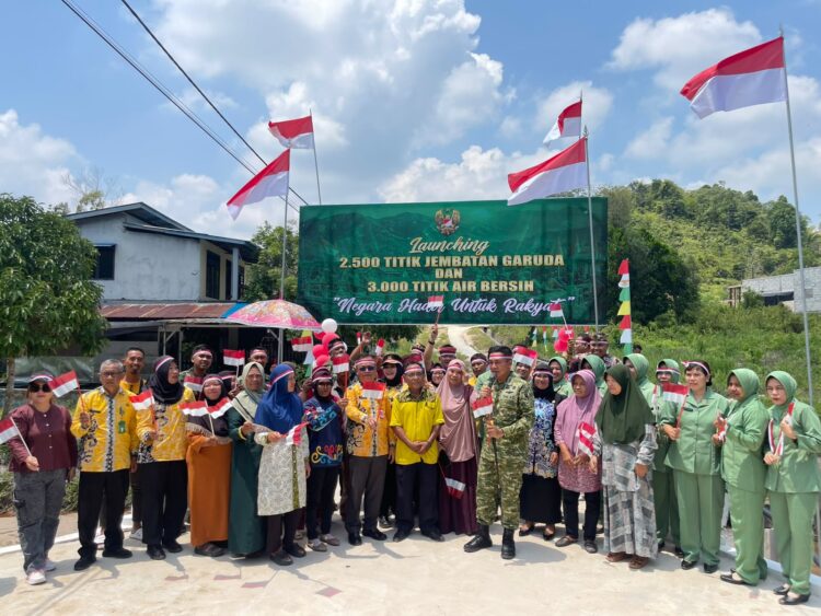Kodim 0907/Tarakan Resmikan Jembatan di RT 3, Percepat Akses Warga hingga 7 Kilometer