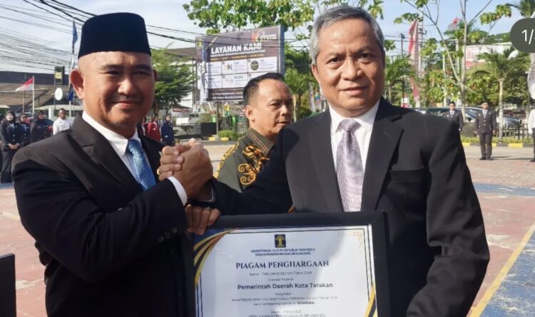 Pemkot Tarakan Raih Penghargaan Capaian Terbaik Indeks Reformasi Hukum 2026