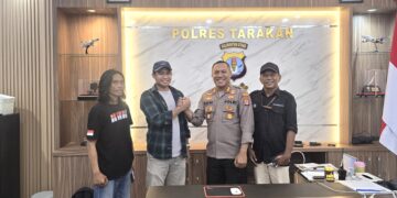 Perkuat Sinergi Kamtibmas, DPW JWI Kaltara Gelar Silaturahmi Perdana dengan Kapolres Tarakan AKBP Bonifasius Rumbewas