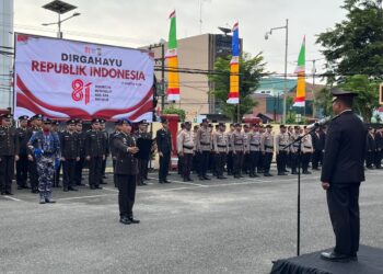 Polres Tarakan Gelar Upacara Peringatan HUT ke-81 Kemerdekaan Republik Indonesia