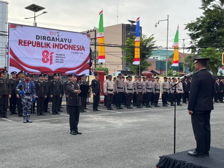 Polres Tarakan Gelar Upacara Peringatan HUT ke-81 Kemerdekaan Republik Indonesia