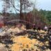 Kapolres Tarakan Tinjau Titik Api Batu Bara di Pantai Amal, Jalan Ditutup Sementara