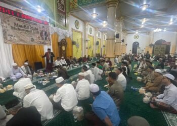 Ratusan Jamaah Hadiri Maulid Nabi di Masjid Ar-Rahman Sebengkok