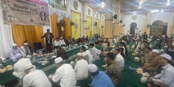Ratusan Jamaah Hadiri Maulid Nabi di Masjid Ar-Rahman Sebengkok