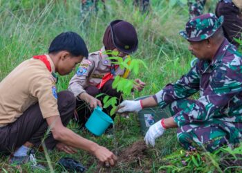 Kodim 0907/Tarakan Tanam Pohon, Wujudkan Kepedulian Lingkungan di Juata Permai