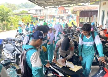 Satlantas Polres Tarakan Tertibkan Puluhan Pelajar Bawa Motor ke Sekolah