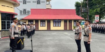 Polres Tarakan Gelar Serah Terima Jabatan Kapolsek Tarakan Utara