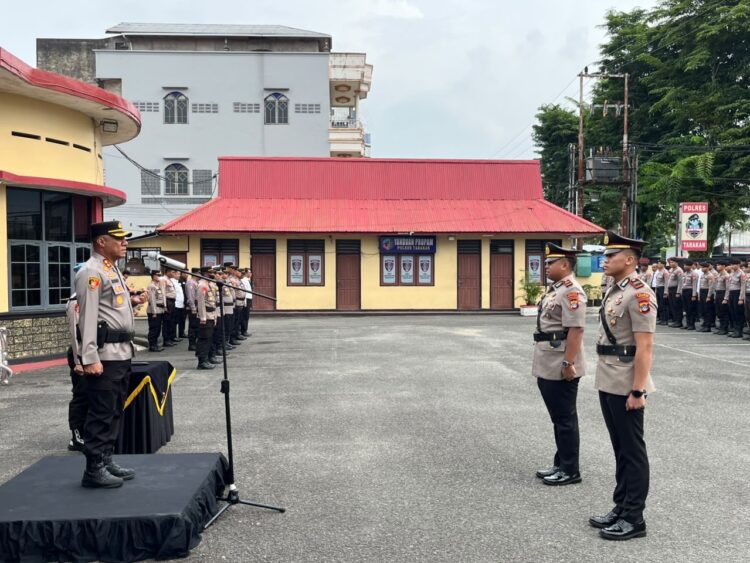 Polres Tarakan Gelar Serah Terima Jabatan Kapolsek Tarakan Utara