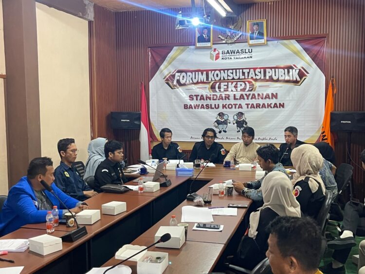 Bawaslu Tarakan Gelar Forum Konsultasi Publik, Himpun Masukan Pengguna Layanan