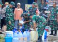 Kodim 0907/Tarakan Salurkan 7.000 Liter Air Bersih untuk Warga