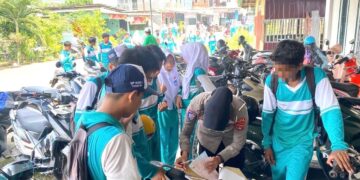 Satlantas Polres Tarakan Tertibkan Puluhan Pelajar Bawa Motor ke Sekolah