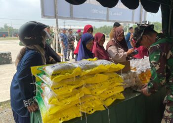 Bazar Sembako Murah Warnai Pembukaan TMMD Ke-130 Kodim Tarakan