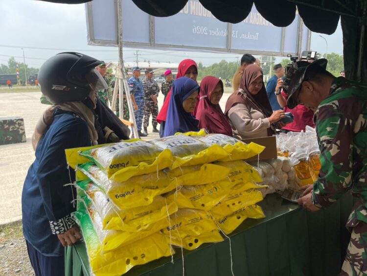 Bazar Sembako Murah Warnai Pembukaan TMMD Ke-130 Kodim Tarakan