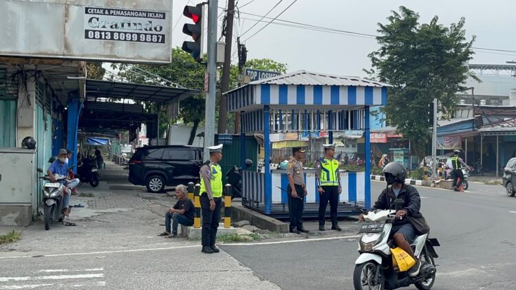 Kapolres Tarakan Pantau Strong Point Pagi, Pastikan Lalu Lintas Lancar dan Aman