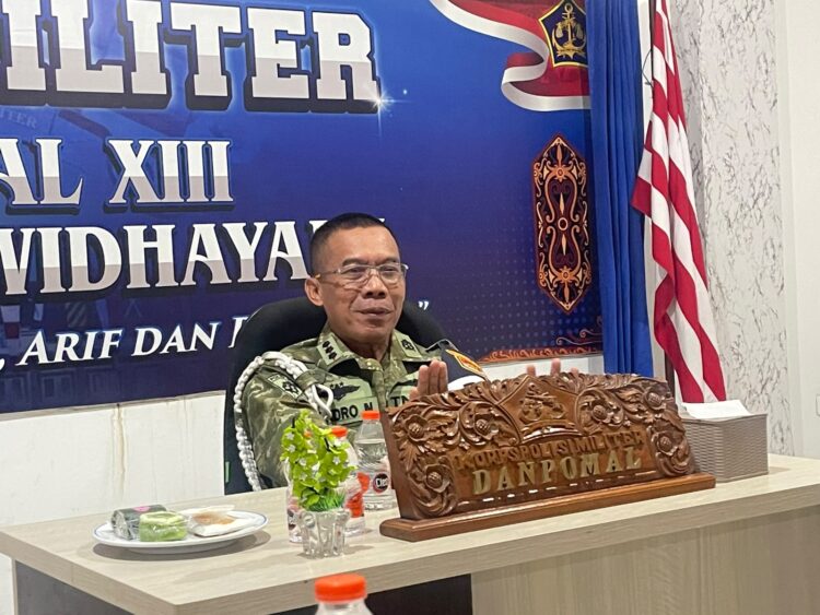 Danpomal Kodaeral XIII Jelaskan Pemasangan Polisi Tidur di Depan Rumah Dinas