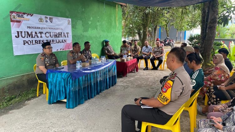 Kapolres Tarakan Gelar Jumat Curhat Bersama Warga RT 67 Karang Anyar