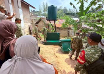 Sumur Bor TMMD Bantu Kebutuhan Air Bersih, Warga Kampung Satu Skip Apresiasi TNI