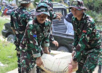TMMD Ke-130 Kodim Tarakan Mulai Bedah Rumah Tidak Layak Huni Milik Warga Pamusian