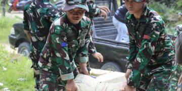 TMMD Ke-130 Kodim Tarakan Mulai Bedah Rumah Tidak Layak Huni Milik Warga Pamusian