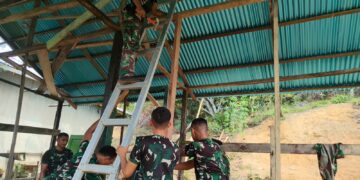 TMMD Ke-130 Lanjutkan Pembangunan Rumah Sudirman yang Terhenti Hampir Dua Tahun