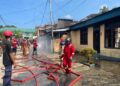 Kebakaran Hanguskan Dua Rumah di Gang Kenanga Tarakan, Rumah Haji Fatma Diduga Jadi Titik Awal
