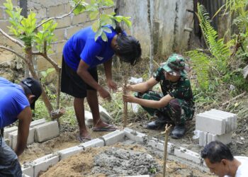 Babinsa Serka Arifin Dampingi Pembangunan Sumur Bor TMMD, Dukung Kebutuhan Air Bersih Warga