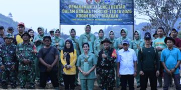 TMMD Ke-130 Kodim Tarakan Tanam Jagung di Lahan Satu Hektare, Dukung Ketahanan Pangan