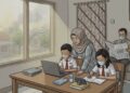 Kabut Asap, SMPN 1 Tarakan Wajibkan Siswa Pakai Masker