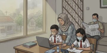 Kabut Asap, SMPN 1 Tarakan Wajibkan Siswa Pakai Masker