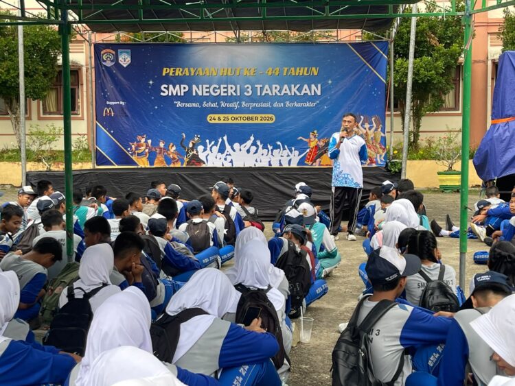 HUT Ke-44 SMP Negeri 3 Tarakan Digelar Tiga Hari, Angkat Tema Sehat, Kreatif, dan Berkarakter
