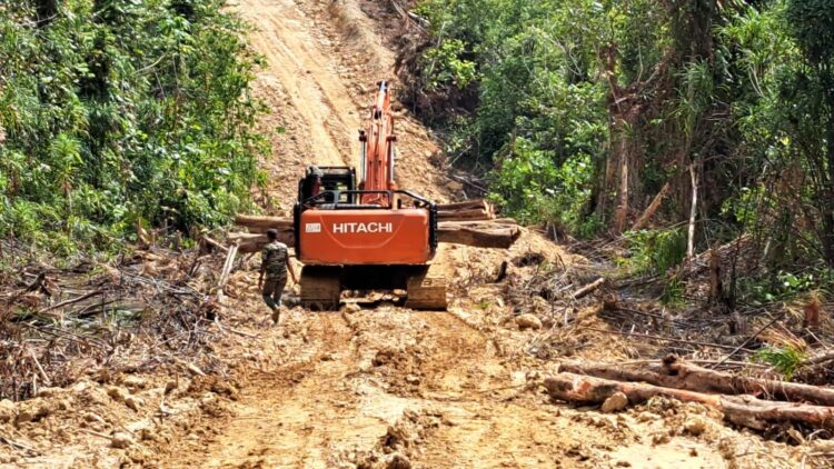 Progres Fisik TMMD Ke-130 Tarakan, Pembukaan Jalan Tanjung Batu Capai 75 Persen