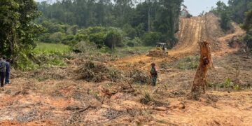 Dansatgas TMMD ke-130 Tinjau Pembukaan Jalan 2,5 Kilometer di Mamburungan