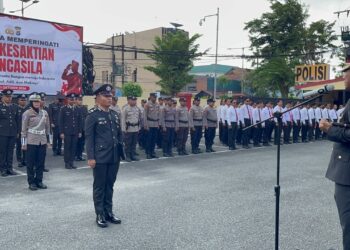 Peringati Hari Kesaktian Pancasila, Polres Tarakan Gelar Upacara
